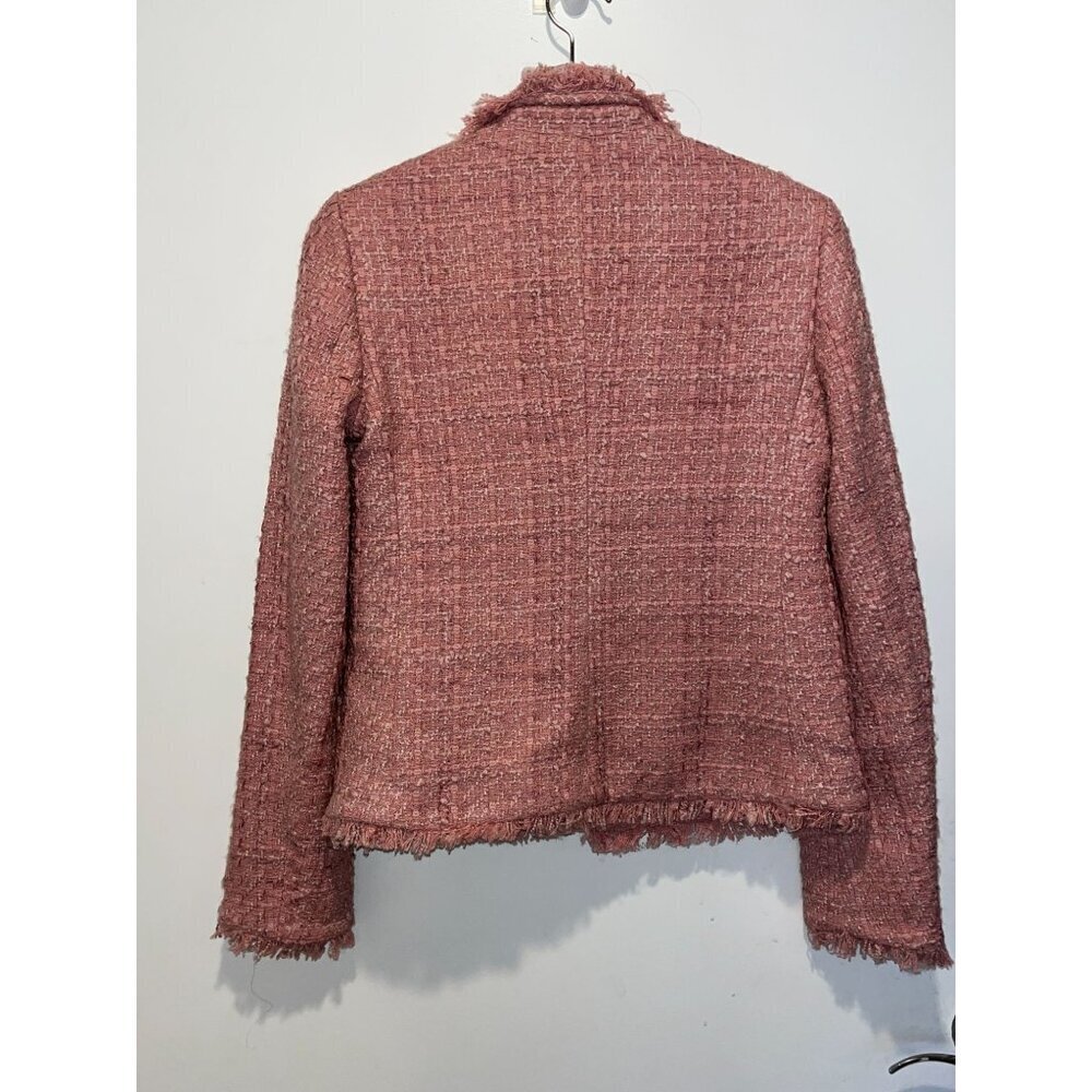 NWT Dusty Pink Tweed Jacket - Picture 7 of 10